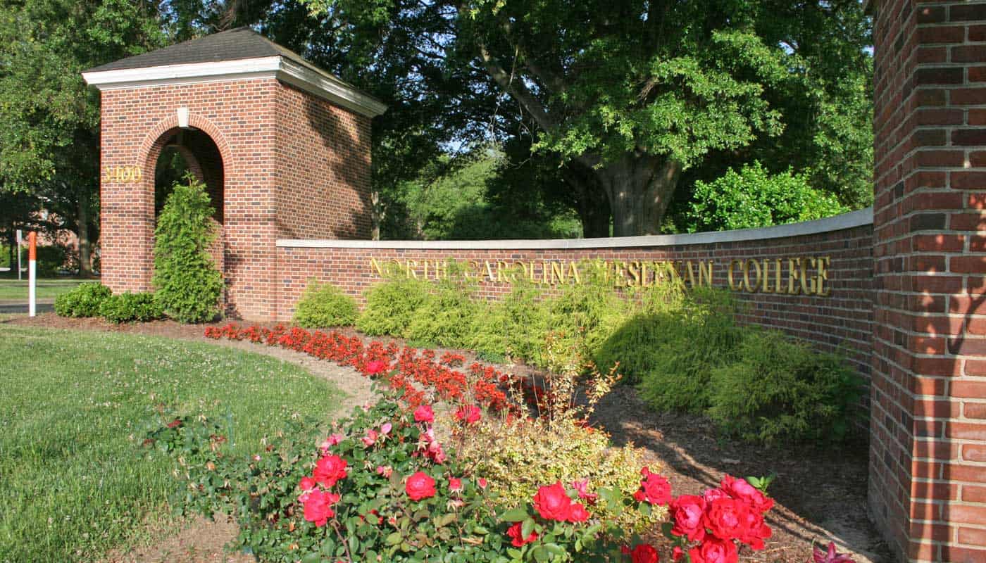 North Carolina Wesleyan University front entrance