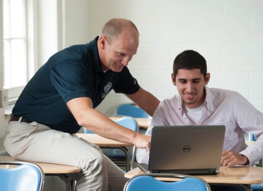 NC Wesleyan professor helping student