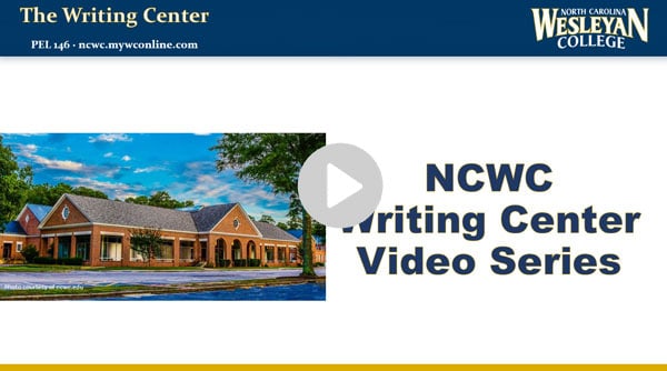 writing center you tube preview