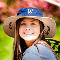 logan wearing bishop hat