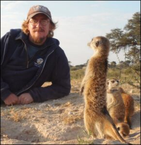 professor with meerkats