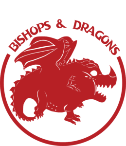 Bishops and dragons red logo