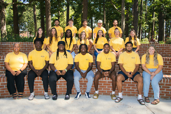 group of students residence life team
