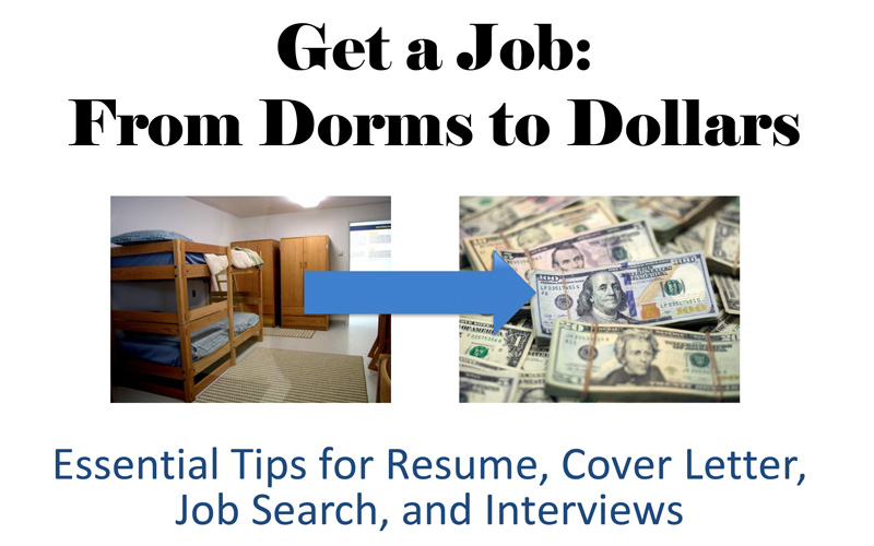 tips for getting a job graphic