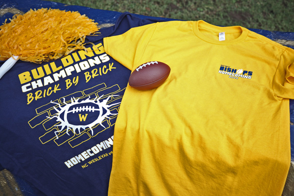 shirt and football on table