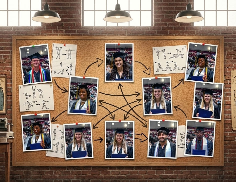 collage of student graduates