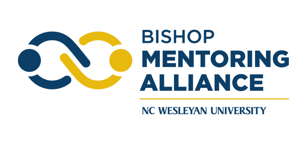 Bishop Mentoring Alliance logo in navy and gold